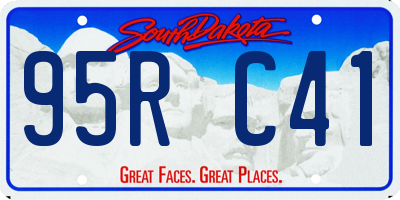 SD license plate 95RC41