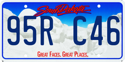 SD license plate 95RC46