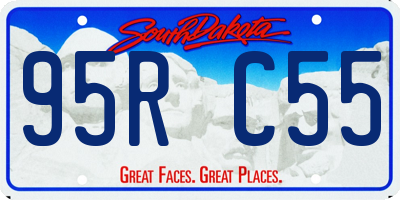 SD license plate 95RC55