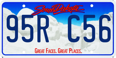 SD license plate 95RC56