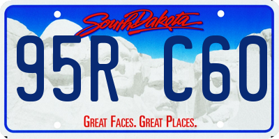 SD license plate 95RC60