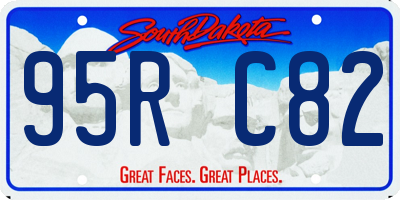 SD license plate 95RC82