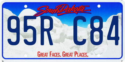 SD license plate 95RC84