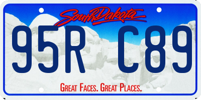 SD license plate 95RC89