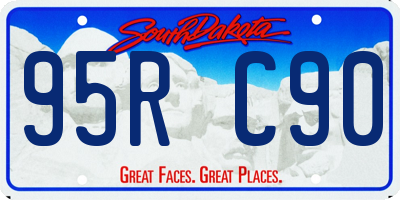 SD license plate 95RC90