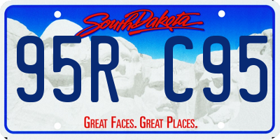 SD license plate 95RC95