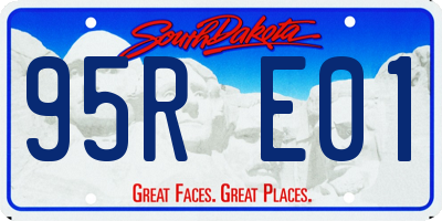 SD license plate 95RE01