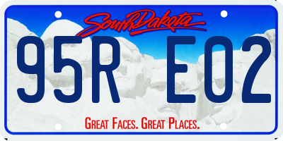 SD license plate 95RE02