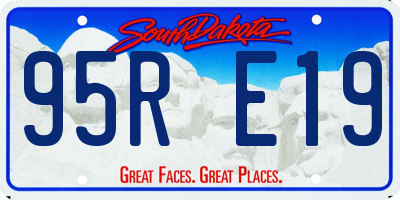 SD license plate 95RE19