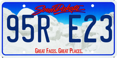 SD license plate 95RE23