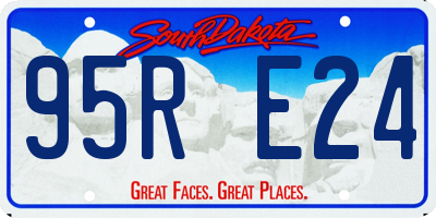SD license plate 95RE24