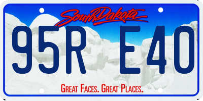 SD license plate 95RE40