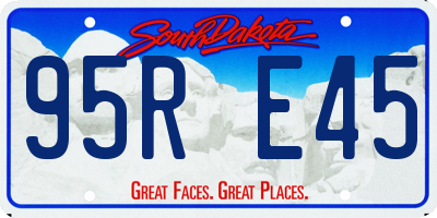 SD license plate 95RE45