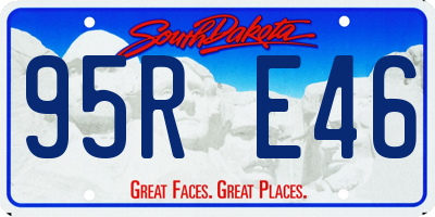 SD license plate 95RE46