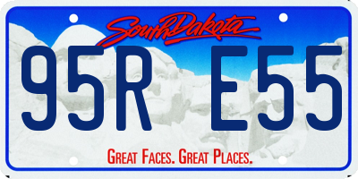 SD license plate 95RE55