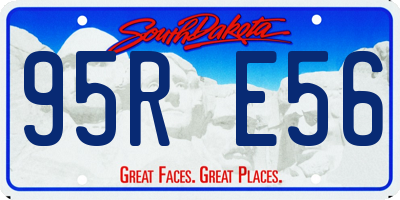 SD license plate 95RE56