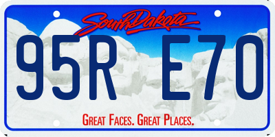 SD license plate 95RE70