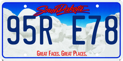 SD license plate 95RE78