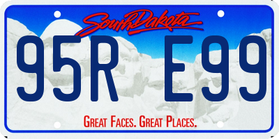 SD license plate 95RE99