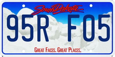 SD license plate 95RF05