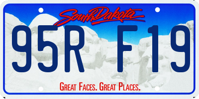 SD license plate 95RF19
