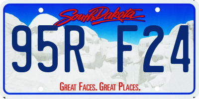 SD license plate 95RF24