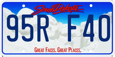 SD license plate 95RF40
