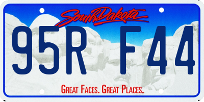 SD license plate 95RF44