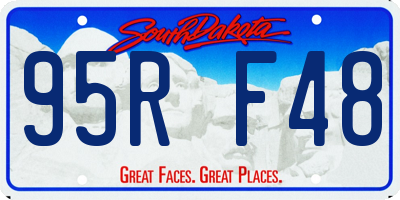 SD license plate 95RF48