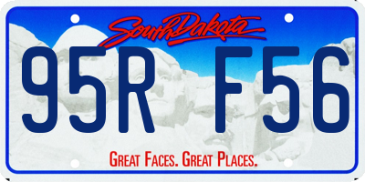 SD license plate 95RF56