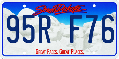 SD license plate 95RF76