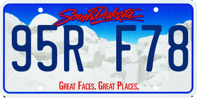 SD license plate 95RF78