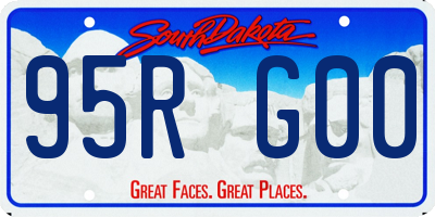SD license plate 95RG00