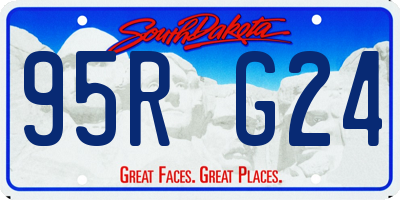 SD license plate 95RG24
