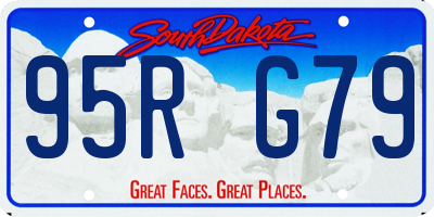 SD license plate 95RG79
