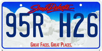 SD license plate 95RH26
