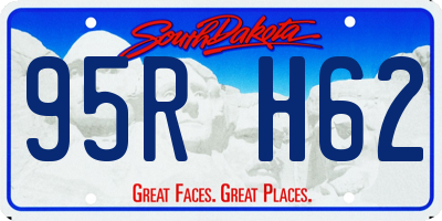 SD license plate 95RH62