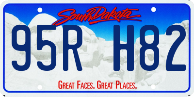 SD license plate 95RH82