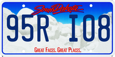 SD license plate 95RI08