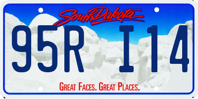 SD license plate 95RI14