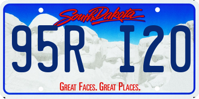 SD license plate 95RI20
