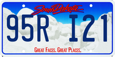SD license plate 95RI21
