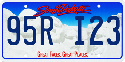 SD license plate 95RI23