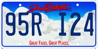 SD license plate 95RI24