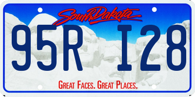 SD license plate 95RI28