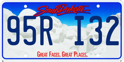 SD license plate 95RI32