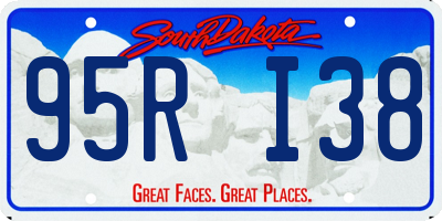 SD license plate 95RI38