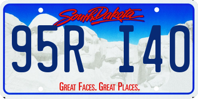 SD license plate 95RI40
