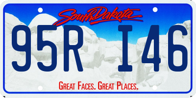 SD license plate 95RI46