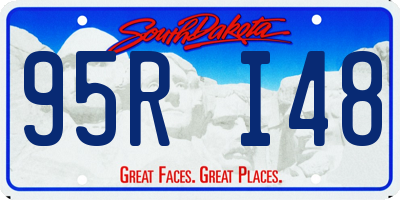 SD license plate 95RI48